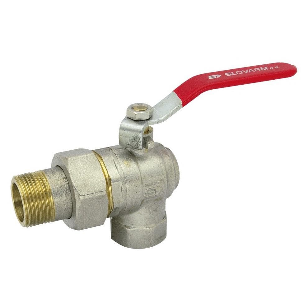 KE-281R Guľový kohút rohový so šróbením, páka, MF, DN25 - 1"