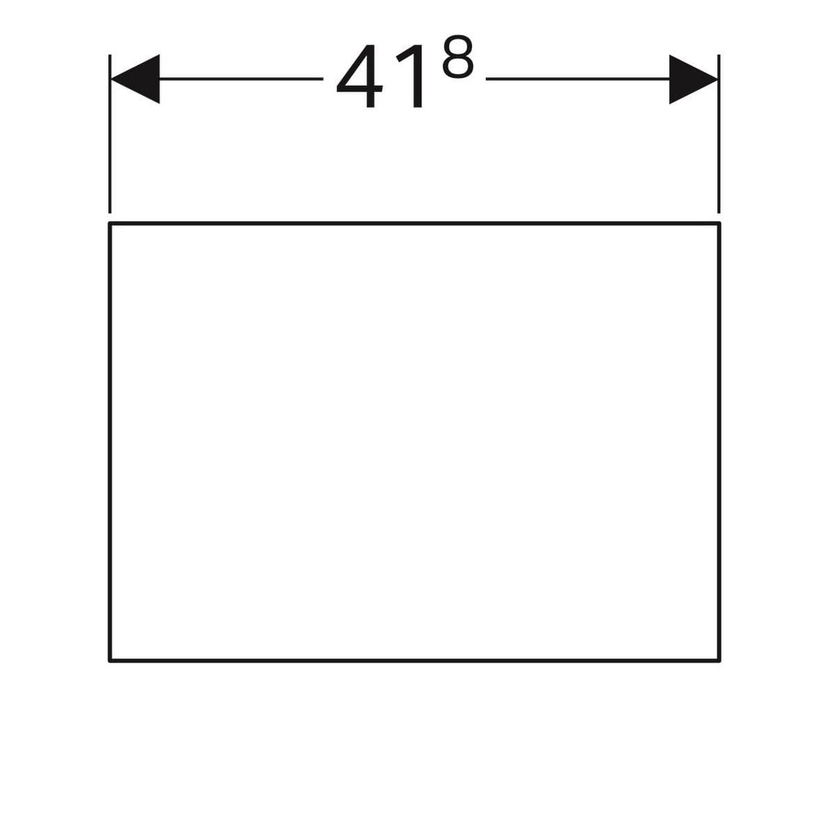  Geberit Nástenný panel Geberit Selnova: B = 41.8 cm, H = 30 cm, biely G Selnova nástenný panel: B = 41.8 cm, H = 30 cm, biely