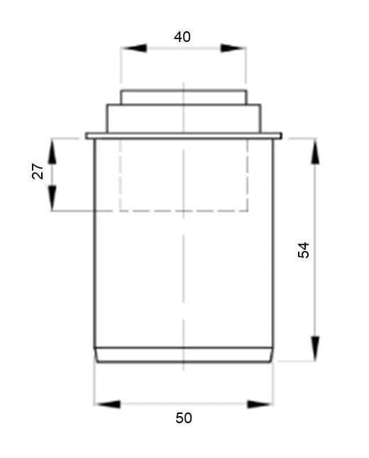  Plast Brno HT redukcia krátka  d 50/40 mm pre vnútorný odpad (HTRK redukcia krátka) CRB5400 HT REDUKCIA.kratka 50/40 HTRK CRB5400        PB