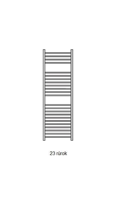  Očenášek BXT600-1130 kúpeľňový radiátor oblý biely, šírka 600 mm, výška 1130 mm REBRIK OBLY BXT 600-1130 biely