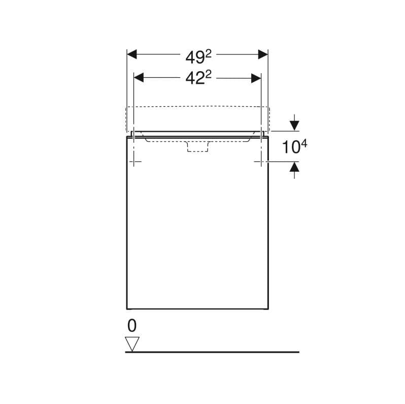  Geberit G Smyle Square skrinka pod malé 50cm umývadlo, s 1 dvierkami, 49.2x61.7x40.6cm, láva, závesy vľavo G Smyle Square skrinka pod malé 50cm umývadlo, s 1 dvierkami, 49.2x61.7x40.6cm, láva, závesy vľavo