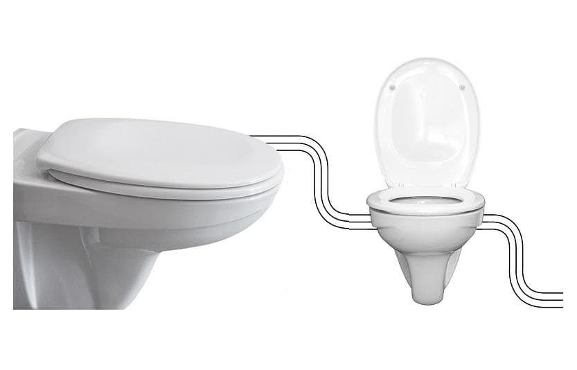 Závesné WC FLUENTA Basic so sedadlom