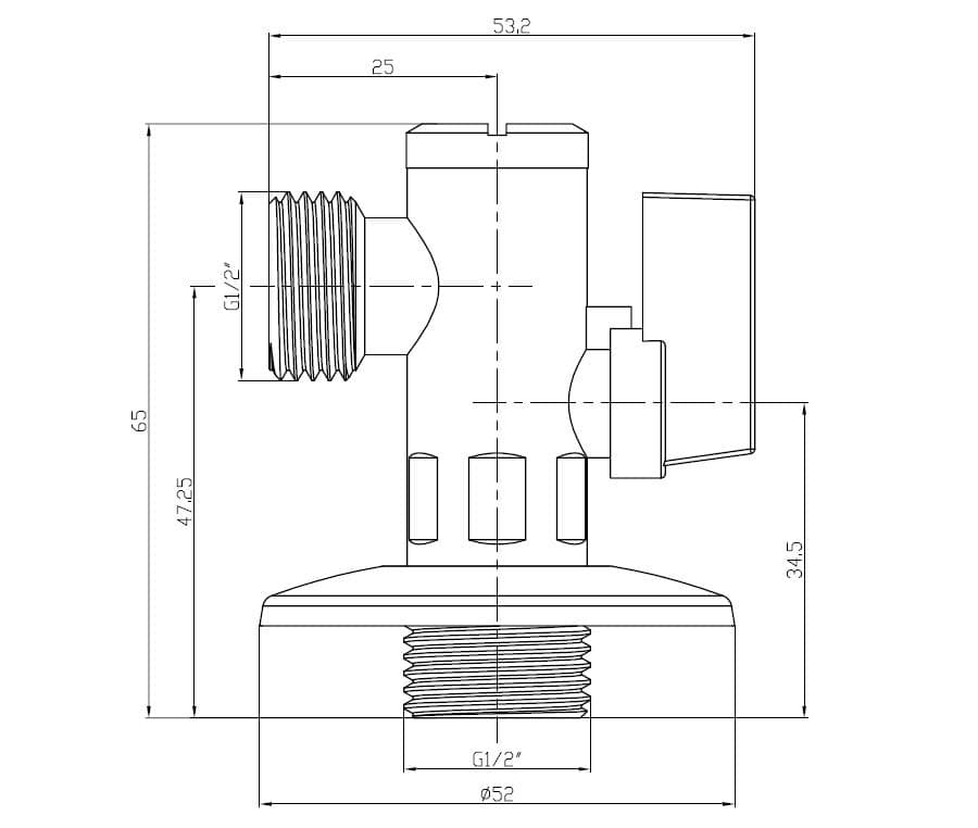  SAMTEK SAMTEK rohový ventil 1/2"x1/2" s filtrom kovová páčka SA-66F ROH VEN S FILT.1/2x1/2 kovová páčka