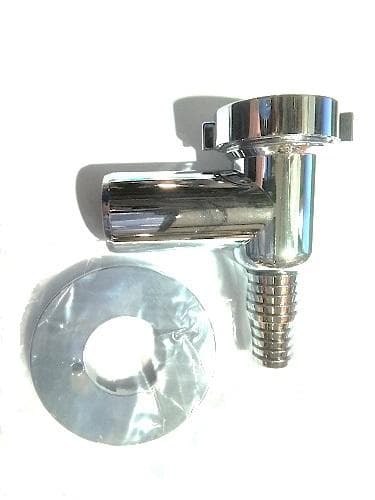 Pračkový sifón nadomietkový  PR7015A, so spätnou klapkou, priemer 32 mm, chróm