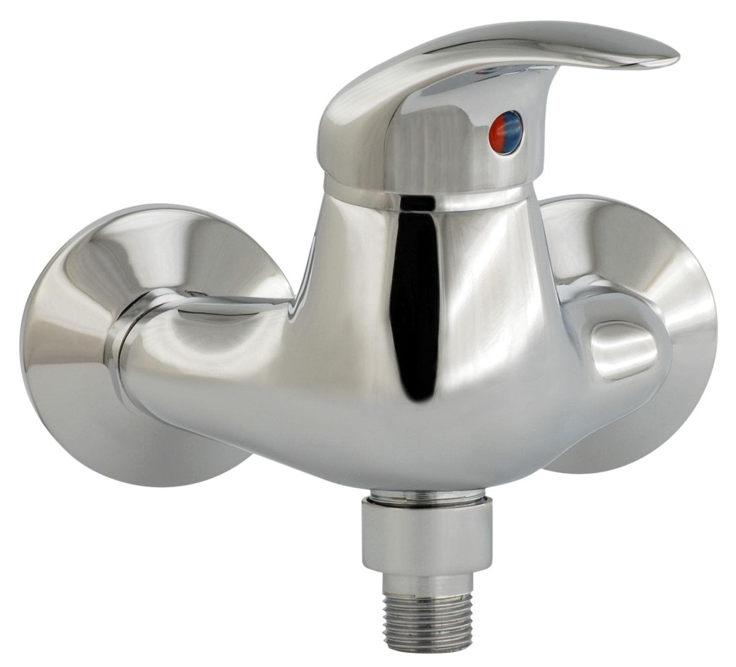 RS.6120.100 SAMTEK ARIES sprchová batéria na stenu do kúpeľne s pákou, montážny rozstup 100 mm