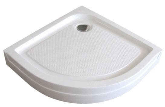 Sprchová vanička  oblá 800x800 mm, ECONOMY SAMTEK SKEV618-80, výška 135 mm, R550, akrylát, sifón v cene