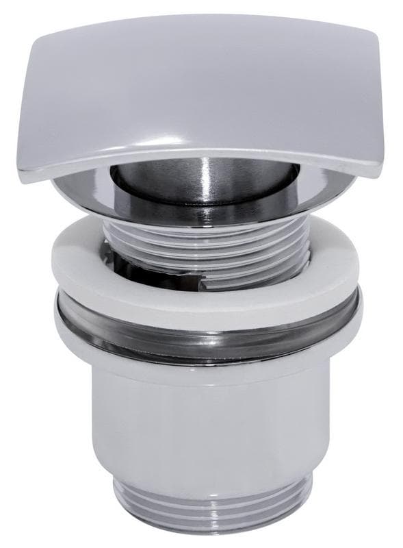 Výpusť umývadlová - pileta H011, KLIK 5/4" hranatá QUATRO uzatváracia celokovová s prepadom