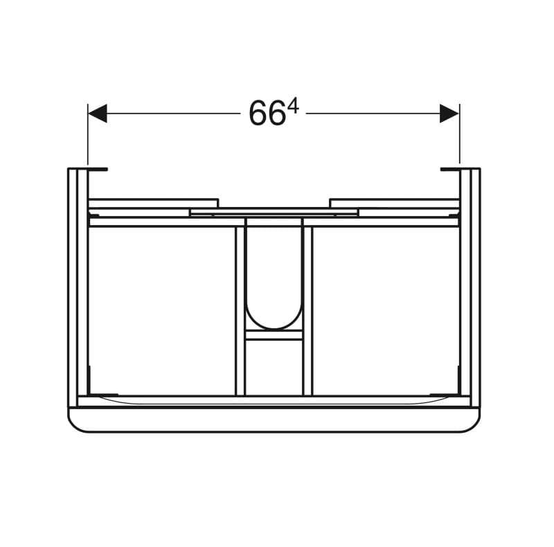  Geberit G Smyle Square skrinka pod 75cm umývadlo, s 2 zásuvkami, 73.4x61.7x47cm, orech hickory G Smyle Square skrinka pod 75cm umývadlo, s 2 zásuvkami, 73.4x61.7x47cm, orech hickory
