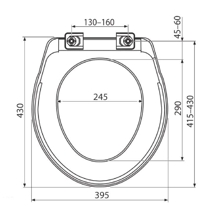  Alca WC sedadlo A3551 = A6551 Basic Antibacterial=T-3551(620591) AL-SEDADLO WC A3551 mat.PP Antibakt.= A6551=T-3551(620591)