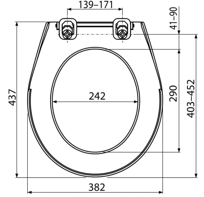  Alca WC sedadlo A60 Antibacterial, Akcia 10+1 AL-SEDADLO WC A60 UNIVERZAL antibakter. AKCIA 10+1