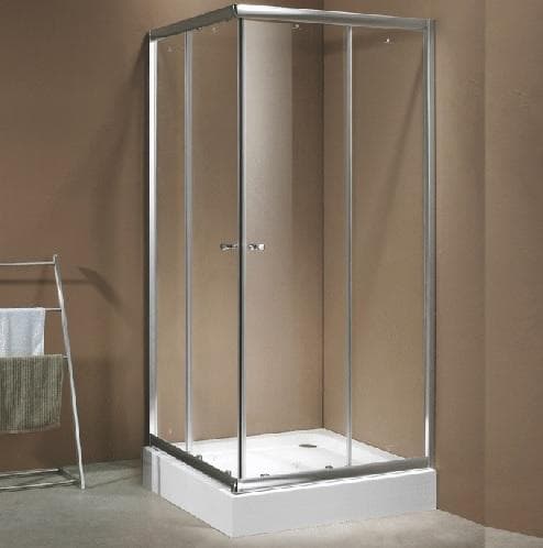 Sprchový kút štvorcový  KLASIK 800x800x1950 mm, SK-K618IL80, číre sklo 6 mm SANSPORE, lesklýAl
