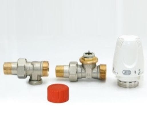 SET_KE priamy - 1/2"-3/4"E - termostatický set EUROKONUS so WE-RI na dopojenie radiátorov s BP