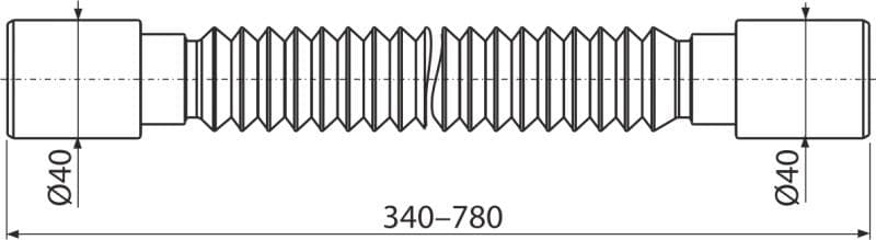  Alca Flexi pripojenie A710, 40×40 AL-FLEXI pripoj 40x40 plast Premium novinky