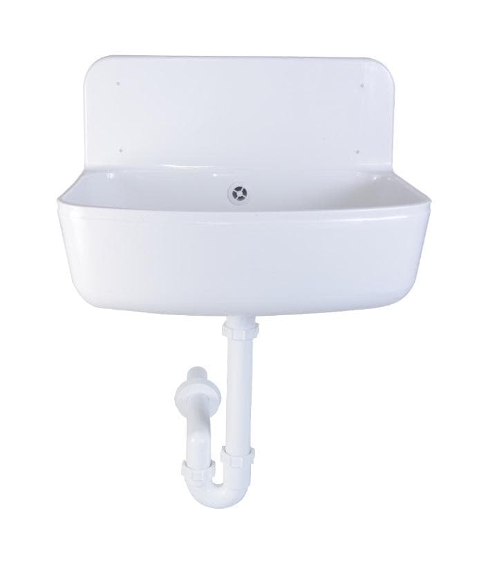 Výlevka (umývadlo) plast biela CH-350 so sifónom STY-350 bez mriezky