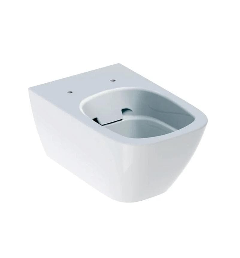Závesné WC Rimfree Geberit Smyle Square, s hlbokým splachovaním 6 l, uzavretý tvar, dĺžka 54 cm (nahrádza L33123000)
