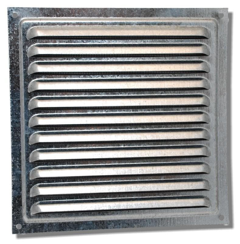 MVM 125sZn-100x100 - ventilačná mriežka kovová pozinkovaná bez nádstavca