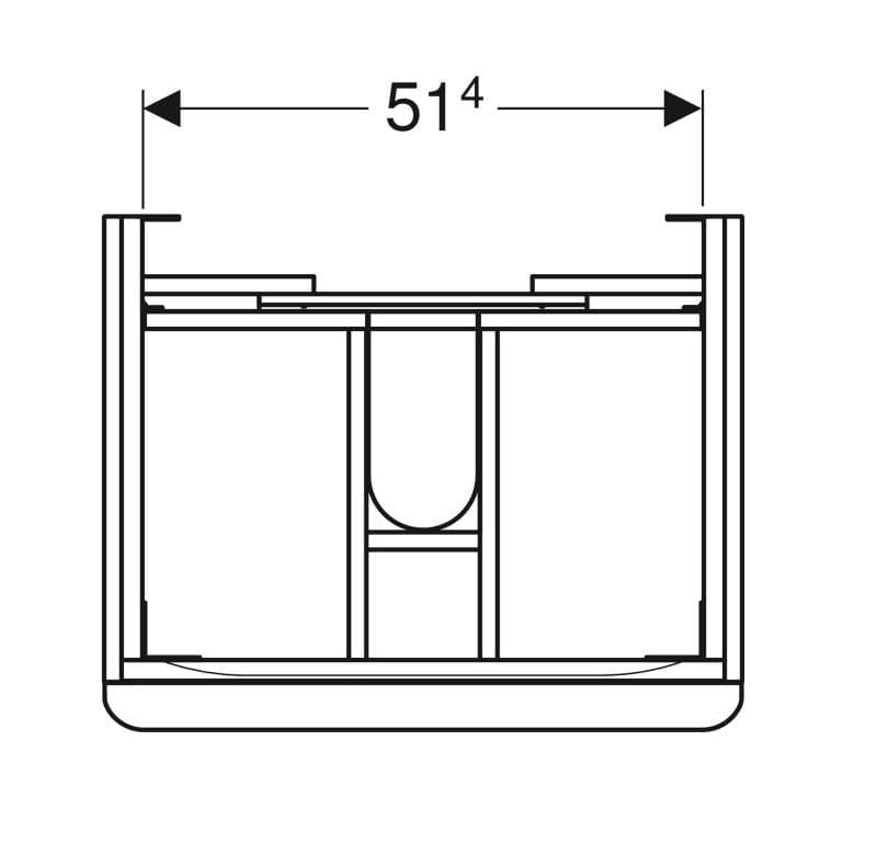  Geberit G Smyle Square skrinka pod 60cm umývadlo, s 2 zásuvkami, 58.4x61.7x47cm, láva G Smyle Square skrinka pod 60cm umývadlo, s 2 zásuvkami, 58.4x61.7x47cm, láva