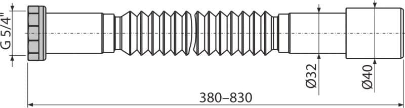  Alca Flexi pripojenie A760, 5/4"×32/40 kovova matica=nahrada P-957K/V - 621244 AL-FLEXI pripoj. 5/4"x32/40 kovova matica=nahrada P-957K/V - 621244