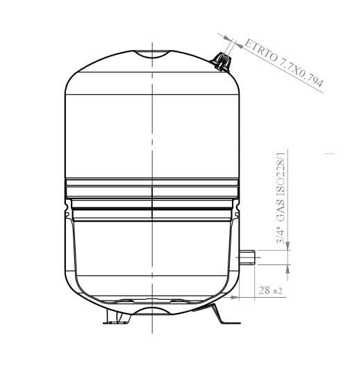  Aquafill Aquafill expanzomat pre vykurov. systémy biely 6 bar, kapacita:35l, bočné dopojenie 3/4" AKCIA, tlaková nádoba na nožičkách EXP.Aquafill EXPANZOMAT 35L 3/4" 6bar  BIELA na nozickach bočné dopojenie NOVINKA AKCIA