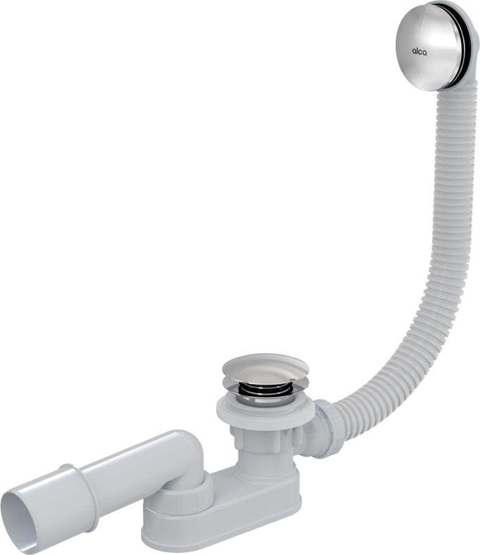 Vaňový sifón A507CKM- 80, CLICK/CLACK, kov, znížená výška 9cm, dĺžka 80 cm