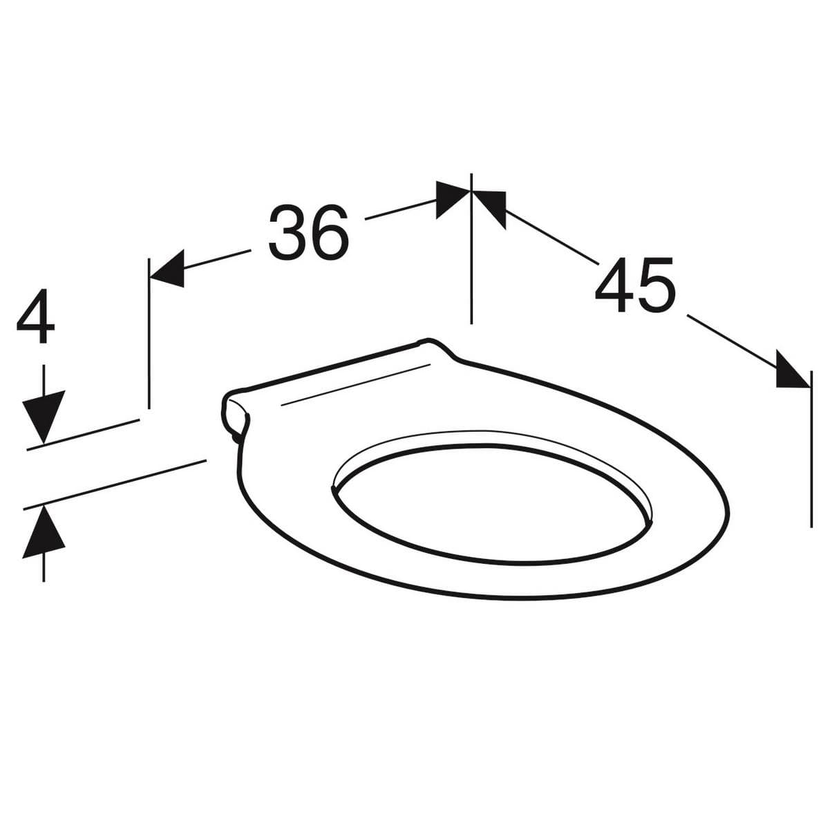  Geberit WC sedadlo Geberit Selnova Comfort, bezbariérový, sedací kruh, upevnenie zhora, biely G Selnova Comfort WC sedací kruh bezbariérový, upevnenie zhora, biely