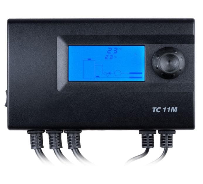 Elektronický digitálny termostat TC11M, s inteligent.riadením vykurovacieho systému s trojcestným v.