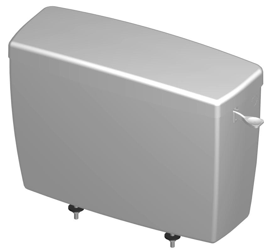 WC nádržka plastová  kombi montáž T-2450, splachovanie: 3/9 l, páčka
