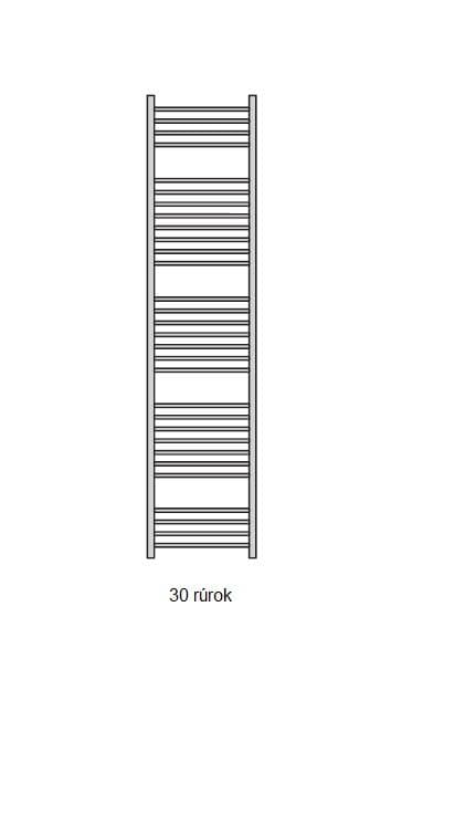  Očenášek BNT750-1480 kúpeľňový radiátor rovný biely, šírka 750 mm, výška 1480 mm REBRIK ROVNY BNT 750-1480 biely