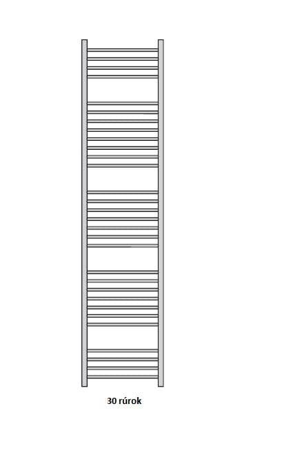  Očenášek BXD750-1480 kúpeľňový radiátor oblý biely, šírka 750 mm, výška 1480 mm REBRIK OBLY 750-1480 biely