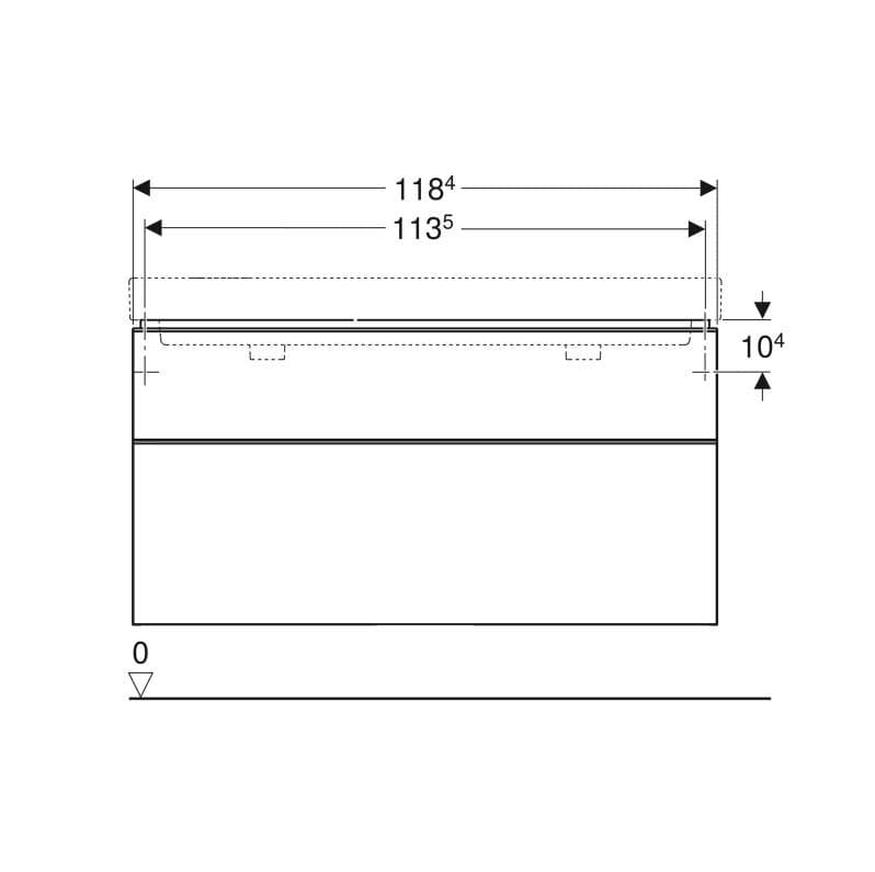  Geberit G Smyle Square skrinka pod 120 cm dvojumývadlo, s 2 zásuvkami, 118.4x61.7x47cm, orech hickory G Smyle Square skrinka pod 120 cm dvojumývadlo, s 2 zásuvkami, 118.4x61.7x47cm, orech hickory
