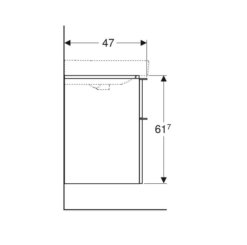  Geberit G Smyle Square skrinka pod 120 cm dvojumývadlo, s 2 zásuvkami, 118.4x61.7x47cm, orech hickory G Smyle Square skrinka pod 120 cm dvojumývadlo, s 2 zásuvkami, 118.4x61.7x47cm, orech hickory