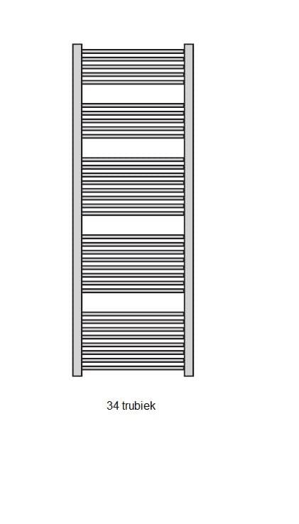  Očenášek BXE900-1700 kúpeľňový radiátor oblý biely, šírka 900 mm, výška 1700 mm REBRIK OBLY BXE 900-1700 biely