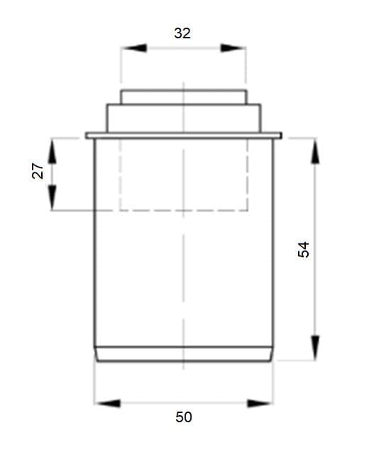  Plast Brno HT redukcia krátka  d 50/32 mm pre vnútorný odpad (HTRK redukcia krátka) CRB5300 HT REDUKCIA.kratka 50/32 CRB5300    PB
