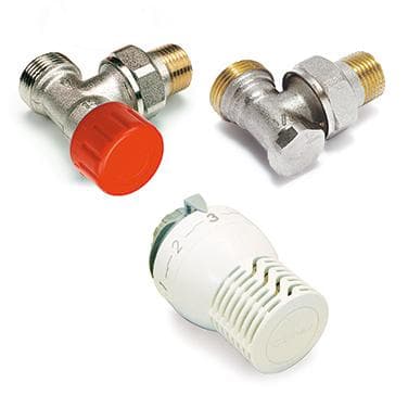 SET_KE rohový - 1/2"-3/4"E - termostatický set EUROKONUS so SENSITY-RI na dopojenie radiátorov s BP