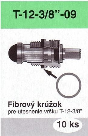  MP Sada T-12-3/8"-09 1 - 10 ks fíbrových krúžkov pre vršok T-12-3/8" T-12 3/8-09 FIBR.KRUZOK