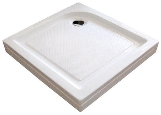 Sprchová vanička  štvorcová  800x800 mm, ECONOMY SAMTEK SKEV618I-80, výška 135 mm, akrylát, sifón v cene