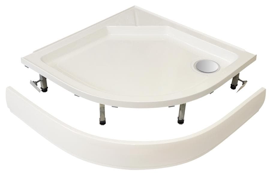  SAMTEK Sprchová vanička  oblá 900x900 mm, EVITA SAMTEK SKO-V8141-90, výška 195 mm, R550, spevnená, sifón VANICKA EVITA OBLA 90 so sifónom, R550