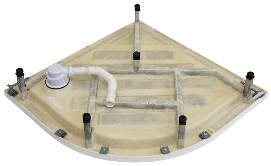  SAMTEK Sprchová vanička  oblá 900x900 mm, EVITA SAMTEK SKO-V8141-90, výška 195 mm, R550, spevnená, sifón VANICKA EVITA OBLA 90 so sifónom, R550