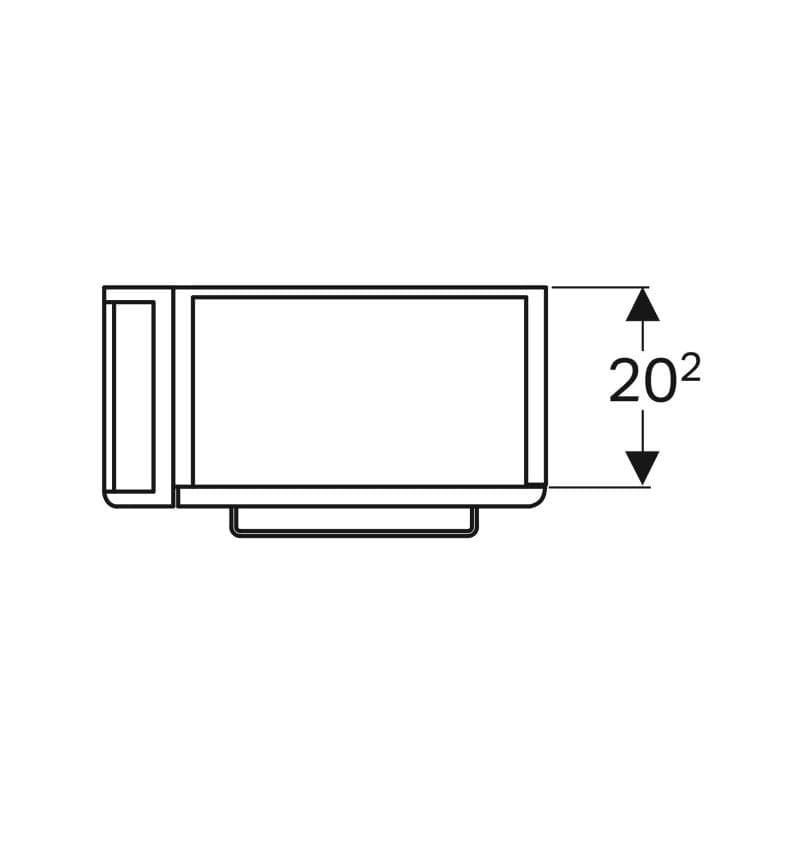  Geberit G Selnova Compact skrinka pod umývadlo, s držiakom, 44.8x60.4x25.2cm, svetlosivý/lakovaný matný G Selnova Compact skrinka pod umývadlo, s držiakom, 44.8x60.4x25.2cm, svetlosivý/lakovaný matný
