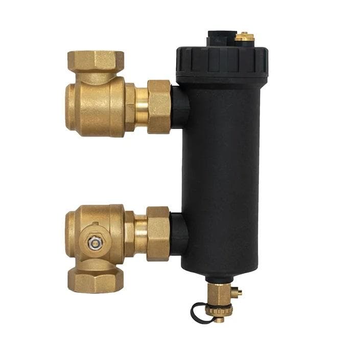 Filter magnetický 5/4" + 2 guľové ventily motýľ FF kúrenársky