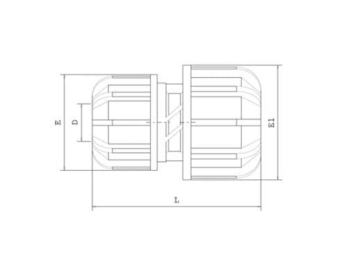  PLASTICA ALFA PA Universal spojka priama redukovaná 15-21x21-27, UNI x UNI PA Universal Spojka priama redukovaná 15-21x21-27