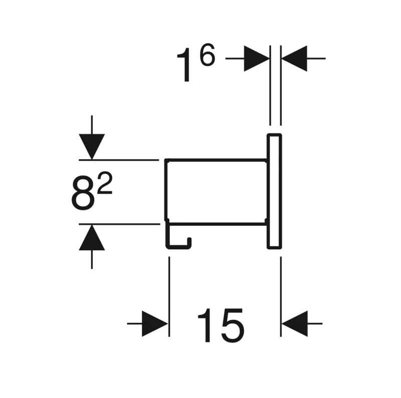  Geberit G Smyle Square nástenná polička 45x14.8x15cm, láva/matná, pieskovo šedé/lakované G Smyle Square nástenná polička 45x14.8x15cm, láva/matná, pieskovo šedé/lakované
