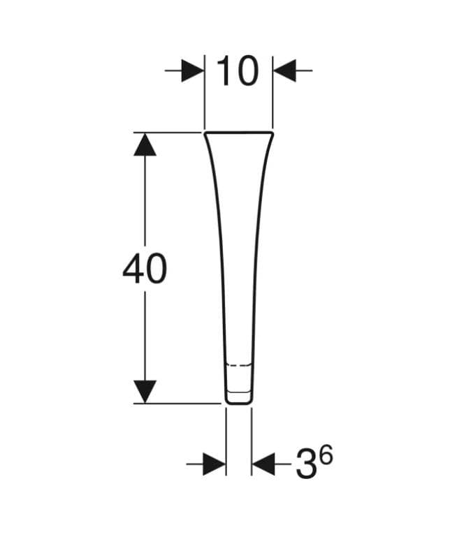  Geberit Deliaca stena pisoárov Geberit: L=40cm, B=10cm, H=70cm, Biela G deliaca stena pisoárov: L=40cm, B=10cm, H=70cm, Biela