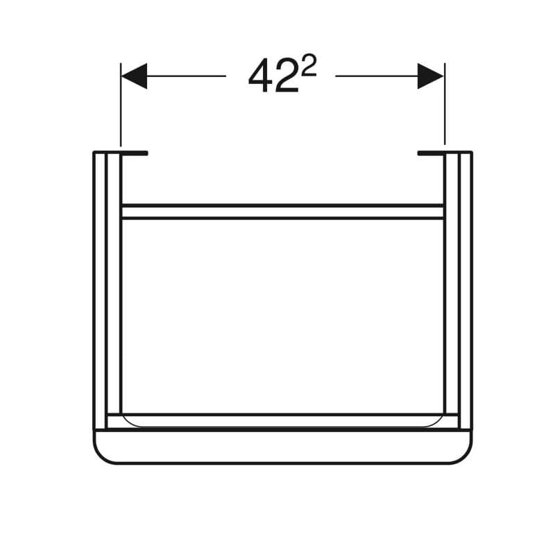  Geberit G Smyle Square skrinka pod malé 50cm umývadlo, s 1 dvierkami, 49.2x61.7x40.6cm, orech, závesy vľavo G Smyle Square skrinka pod malé 50cm umývadlo, s 1 dvierkami, 49.2x61.7x40.6cm, orech, závesy vľavo