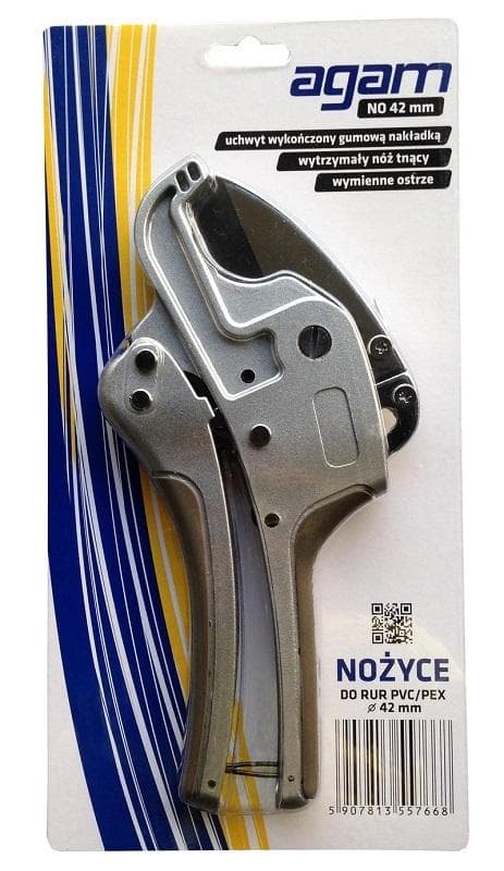 PPR nožnice kovové na presné rezanie plastových PPR a PEX rúrok do priemeru 42 mm
