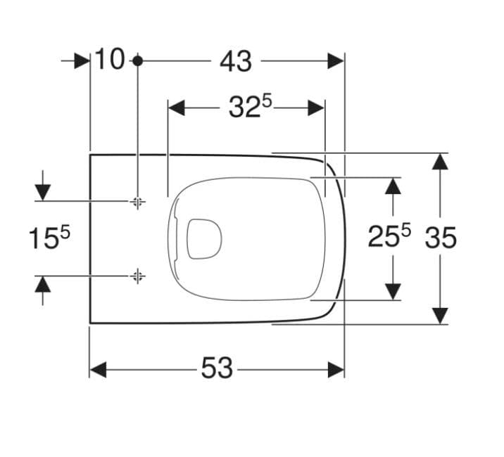  Geberit Závesné WC Rimfree Geberit Selnova Square, s hlbokým splachovaním G "náhrada za 500.275.01.1"  závesné WC s hlbokým splachovaním Geberit Selnova Square, Rimfree