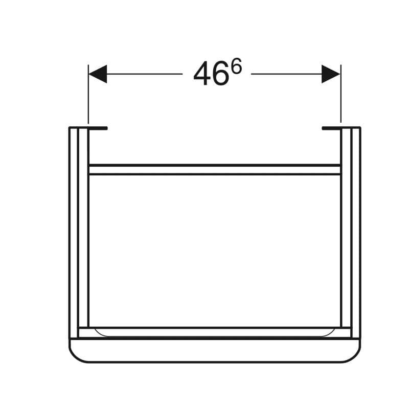  Geberit G Smyle Square skrinka pod 55cm umývadlo, s 1 dvierkami, 53.6x61.7x43.3cm, biela, závesy-vpravo G Smyle Square skrinka pod 55cm umývadlo, s 1 dvierkami, 53.6x61.7x43.3cm, biela, závesy-vpravo