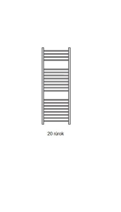  Očenášek BNT750-950 kúpeľňový radiátor rovný biely, šírka 750 mm, výška 950 mm REBRIK ROVNY BNT 750-950 biely
