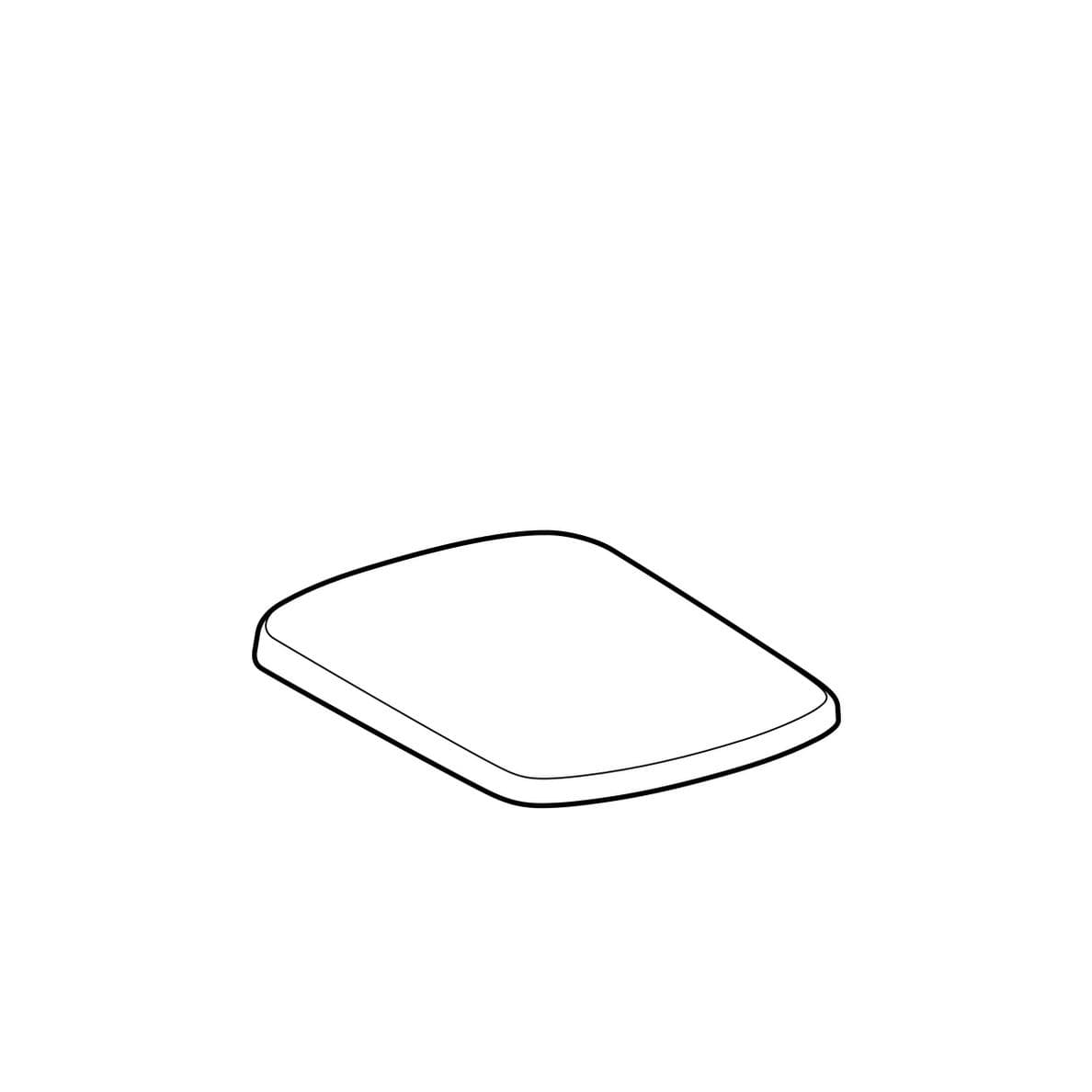  Geberit WC  sedadlo Geberit Selnova Square, upevnenie zdola G Selnova M30115 PRAVOUHLE Square WC sedadlo, upevnenie zdola: Biela