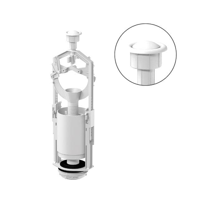 Vypúšťací ventil TE-4543B/I pre WC nádržky,  G 2 + G 2 1/4", ŠTART - STOP systém